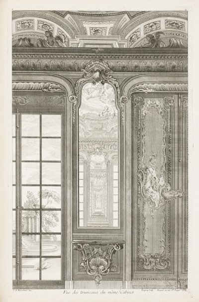 View of the Mirror Frames of the Same Cabinet; View of the Mirror Frames of the Same Cabinet, 3rd Plate by Juste Aurèle Meissonnier